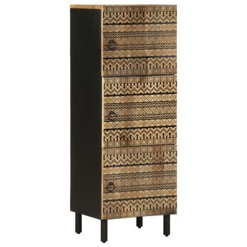 Vidaxl Highboard 40x33,5x110 cm Masivni neobdelan les Mango