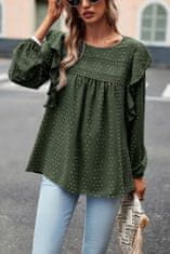 OMG! Ženska bluza Dorthe temno zelena M