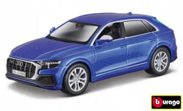 BBurago - Avtomobili HOBBY, Audi SQ8, modra kovinska, 1:32