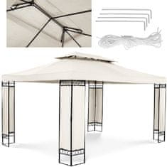 Uniprodo Vrtni paviljon, zložljiva šotor 3 x 4 x 2,6 m, krem
