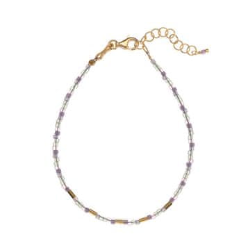 Elegantna zapestnica s perlicami Miyuki AL4352-Oro