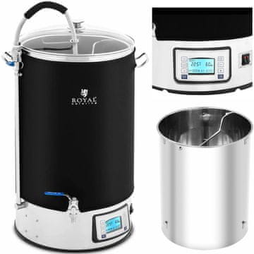 Royal Catering Kotliček za varjenje pivske kaše LCD 10–100 °C, 60 l