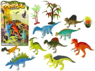 shumee Komplet 9 pisanih figur dinozavrov
