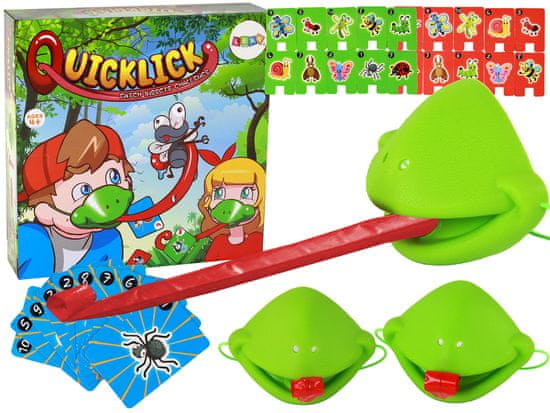 shumee Zabavna spretnostna igra Fast Tongue Frog - Ujemite žabo z masko žuželk
