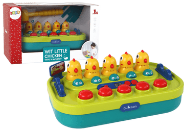 shumee Arkadna igra Whac-a-Mole, piščanci, kladivo, luči, zvoki, delovanje na baterije