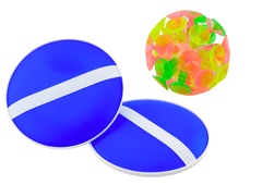 shumee Arkadna igra Round Paddles Ball z modrimi priseski
