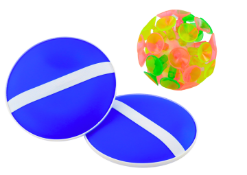 shumee Arkadna igra Round Paddles Ball z modrimi priseski
