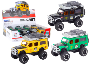 slomart LEAN TOYS Terensko vozilo Guard 1:32, kovinsko, s pogonom, lučmi in zvoki