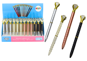 slomart Pikčast kemični svinčnik z diamantom, moder vložek 0.7mm, Mix.