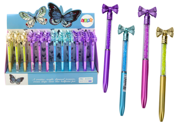 slomart LEAN TOYS Pisalo s pentljo, diamanti, modri vložek 0,7mm, mix