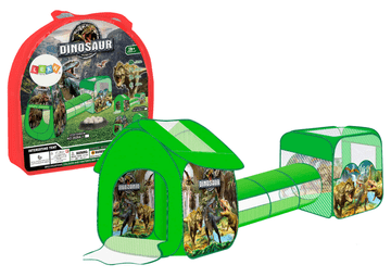 slomart Otroško igrišče 3v1 LEAN TOYS: šotor, tunel, bazen z dinozavri