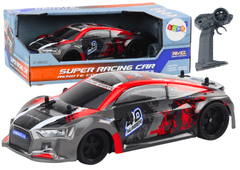 shumee RC Avto na daljinsko upravljanje 1:18 Gumijasta kolesa Drift Red