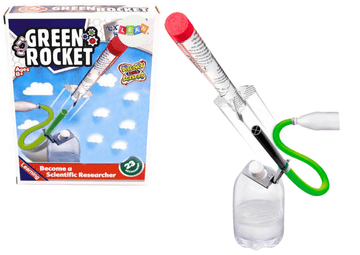 slomart LEAN TOYS Ekološka raketa na zračni pogon, znanstveni komplet, 23 delov