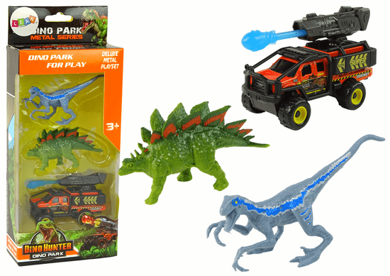 shumee Set figur dinozavrov Auto Rocket Blue