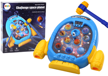 shumee Arkadna igra Wac A Mole Planets Rocket 6 načinov Luči Zvoki Dim