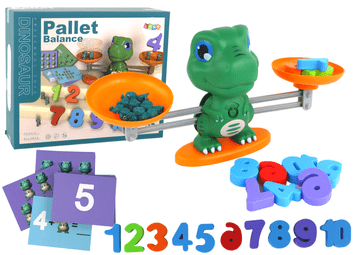 slomart LEAN TOYS Edukativni Dinozaver: Vaga za Računske Operacije