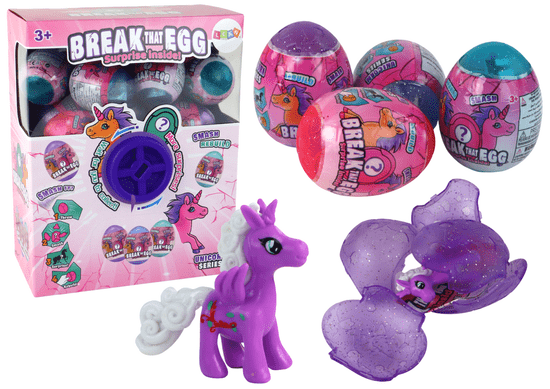 shumee Cracking Glitter Egg Unicorn Draw Colorful Shell 12 kosov.