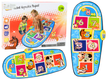 slomart LEAN TOYS Interaktivna plesna podloga z igro "v klas" in živalmi