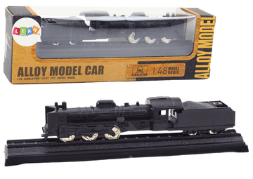 slomart LEAN TOYS Kolekcionarski model lokomotive vlaka 1:48 (črna)
