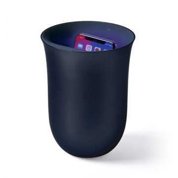 Lexon Brezžična polnilna postaja Oblio 10 W 2A z vgrajenim UV razkužilom Temno modra (LH59DB)