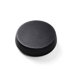 Lexon Mino+ L črn IPX4 eleganten brezžični polnilni 5W Bluetooth zvočnik LA129N