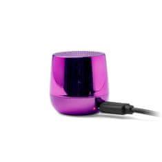 Lexon Mino+ Chrome Metallic Purple eleganten brezžični polnilni 3W Bluetooth HD zvočnik LA125MF