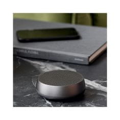 Lexon Mino+ L črn IPX4 eleganten brezžični polnilni 5W Bluetooth zvočnik LA129N