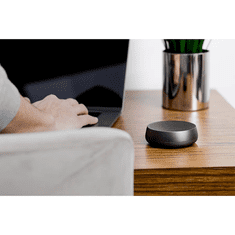 Lexon Mino+ L črn IPX4 eleganten brezžični polnilni 5W Bluetooth zvočnik LA129N