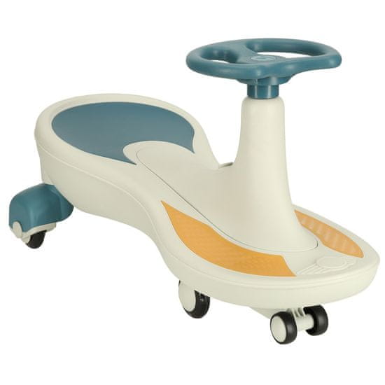 WOWO Gravity Ride z LED kolesi - Modra in bela Gravity Ride z LED kolesi in glasbo, 76 cm, največ 100 kg