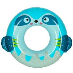 WOWO Moder napihljiv plavalni obroč Intex - Intex 59266 Moder napihljiv plavalni obroč z motivom živali, ponton za plažo, največ 40 kg
