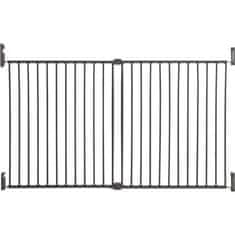 shumee DREAMBABY Zaščitna pregrada Ekstra široka BROADWAY Gro Gate - Privijačena - D 76/134,5 x V 76 cm - Siva