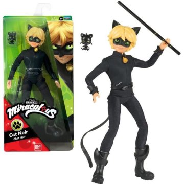 shumee BANDAI Miraculous Ladybug - Modna lutka 26 cm: Cat Noir