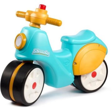 shumee FALK - Otroški skiro Strada - tiha kolesa, smerno krmilo s hupo - modro in rumeno