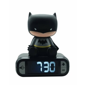 shumee BATMAN - Digitalna budilka s 3D nočno svetlobo in zvočnimi učinki - LEXIBOOK
