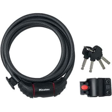 shumee Kolesarski kabel proti kraji MASTER LOCK [1,8 m] [Legenda] [Zunanji elementi] [Nosilec za pritrditev kolesa] 8130EURDPRO