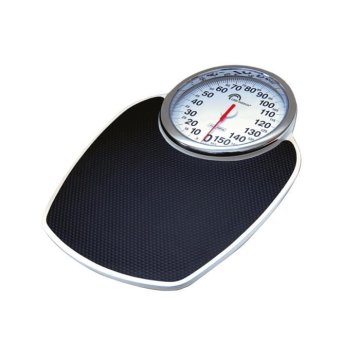 shumee LITTLE BALANCE 8135 Pro M 160, Mehanska osebna tehtnica, Profesionalni polmedicinski dizajn, 160 kg / 1 kg, Črna in kromirana