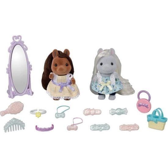 shumee Sylvanian Families – Prijatelji poniji in njihovi stilski kompleti