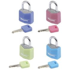 shumee MASTER LOCK Lot 4 ključavnic 20 mm - Različne barve - Za prtljago, kovček, nahrbtnik
