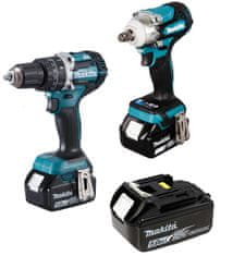 Makita 18V KOMBINIRANI KOMPLET DTW300+DHP484 3*5.0AH