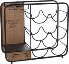 EXCELLENT Stojalo za vino in kozarce HOMESTYLING 6 steklenic KO-HZ1961820