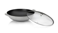 Kela Litoželezni vok s pokrovom CALIDO 36 cm siv KL-12610