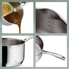 Kela Komplet ponev KL-10200 stainless steel 18/10 Flavoria set of 3 pcs