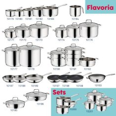 Kela Komplet ponev KL-10200 stainless steel 18/10 Flavoria set of 3 pcs