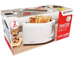 Alpina Hrenilnik za 4 toaste bele barve 1450W ED-247390