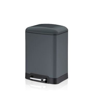 Kela Kozmetična košara DAVINO 6 L temno siva KL-22992