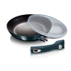 Berlingerhaus Ponev s snemljivim ročajem in pokrovom 24 cm Aquamarine Metallic Line BH-7155