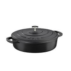 Kela Pekač s pokrovom iz litega železa CALIDO 28 cm črn KL-12468