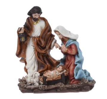 HOMESTYLING Jaslice Božična dekoracija 19 cm KO-AAA752770_873