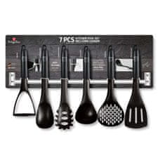 Berlingerhaus Kuhinjski pripomočki s stensko montažo 7 kosov Royal Black Collection BH-6327