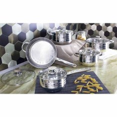 Gourmet Komplet posode iz nerjavečega jekla 10 kosov Jumbo line BL-1637-2T
